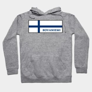 Rovaniemi City in Finnish Flag Hoodie